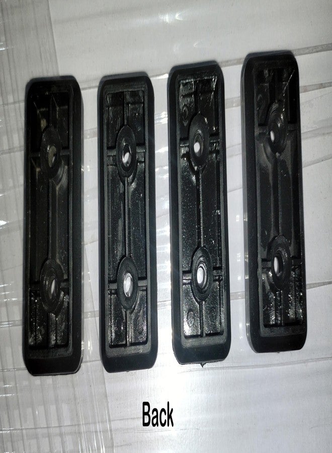 AVRIAN واقيات أحذية الأرائك، مصدات PVC للأثاث الخشبي، واقيات الأرضيات، حماية حواف وزوايا الأثاث الخشبي، قواعد/وسادات لأرجل طاولات الكمبيوتر والطعام والدراسة والقهوة، جلبات طاولات الكمبيوتر. طقم من 8 قطع، أسود - Image 2